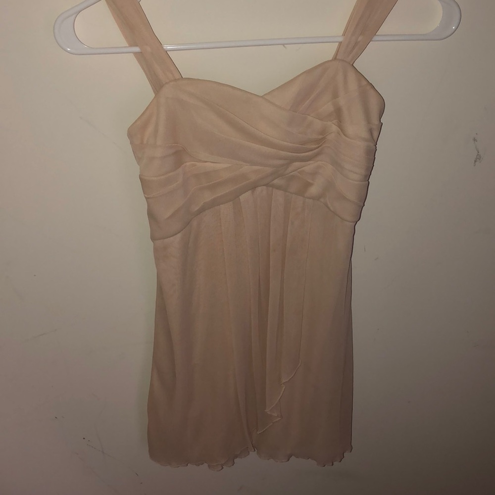 Tan Junior bridesmaid dress